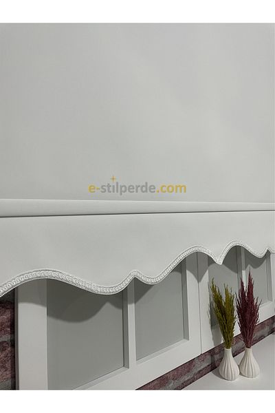 IŞILTI Perde Sistemleri Luxury Roller Blinds Ecru (Slice Skirt)