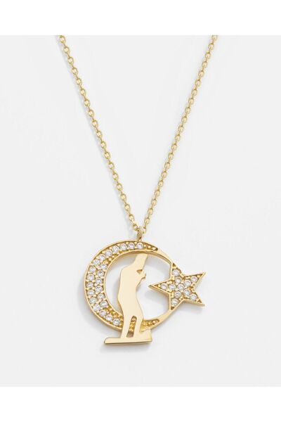 MEKS JEWELS 14 Ayar Altın Atatürk Kolye