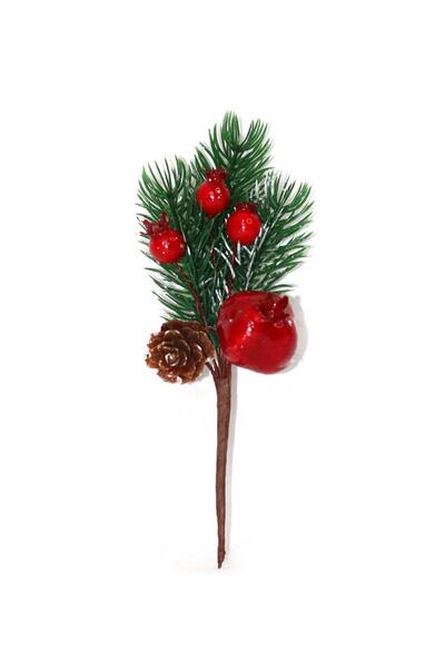 Patladı Gitti Yılbaşı Ağaç Süsü Yılbaşı Kozalaklı, Narlı, Kokinalı Yapay Çiçek