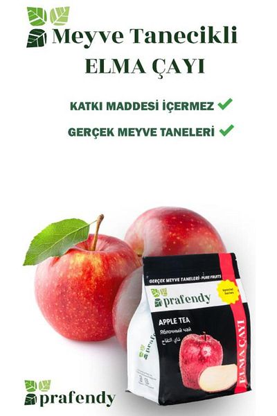 prafendy 1 kg X 6 Pcs. Wholesale Apple Tea Real Fruit Grain