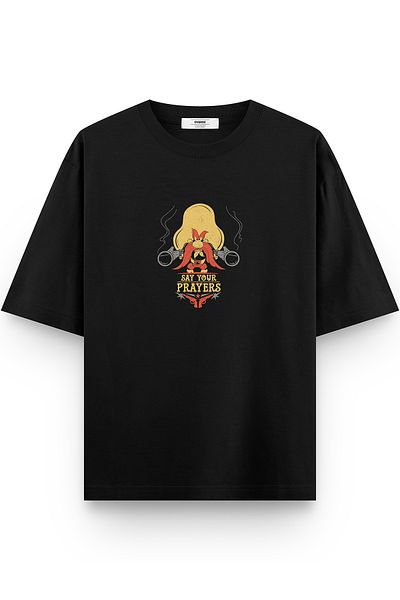 Overoz Μπλουζάκι με στάμπα Bugs Bunny Yosemite Sam 1155
