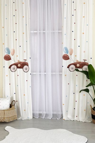 Lolla Evmila Children's Room Patterned Background Curtain