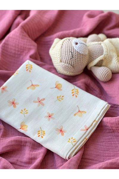 BETSY STUDIO Mini Breezes Muslin Baby Cover 75X100Cm/ Baby Blanket Stroller Cover Nursing Cover