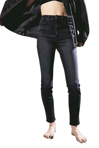 Tam12den Home Black Skinny Fit Women's Jeans