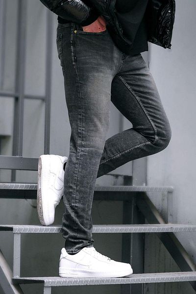 Madmext Ανδρικό Jean Anthracite Slim Fit 6862