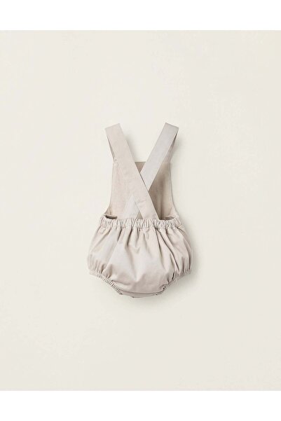 Ziddy TWILL JUMPSUIT FOR NEWBORNS BEIGE