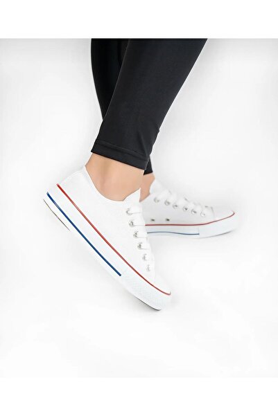 homiro Pantofi albi unisex scurti din in - cu șireturi