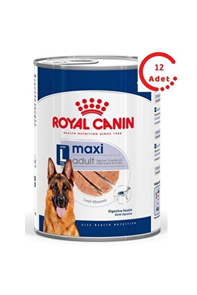 Royal Canin Loaf Mousse Büyük Irk Ezme Yetişkin Köpek Konservesi 410gr x 12 Adet