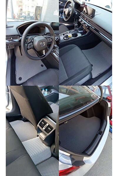 FLOORX Honda Civic Fc5 2016-2020 Uyumlu Araca Özel Akıllı Oto Paspas