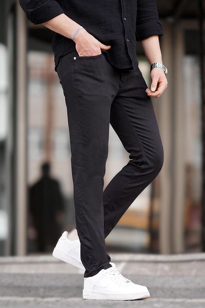 Madmext Μαύρο Slim fit Ανδρικό Τζιν 6865