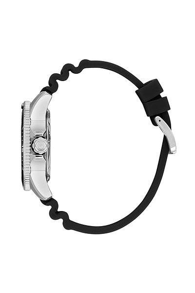 Quantum QUANTUM BAR1115.371 Men Automatic Display Watch & Silicone Strap Black