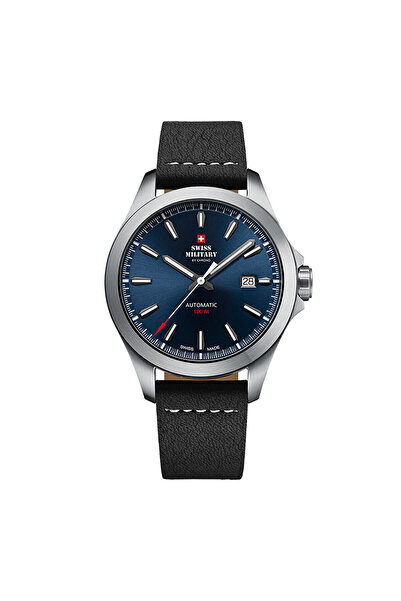 Swiss Military By Chrono Sma34077.08 Gümüş Deri Erkek Kol Saati