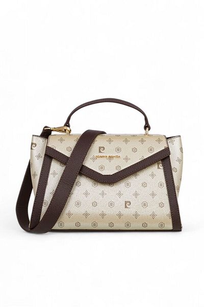 Pierre Cardin Monogram Gold Women's Handbag 05Pc24K812-Mn