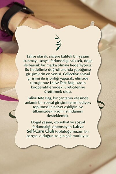 Lalive Tote Çanta Krem