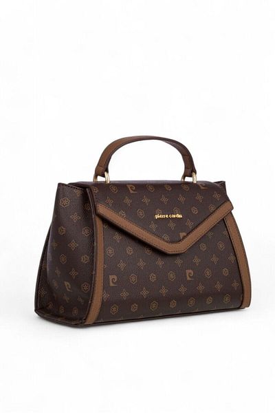 Pierre Cardin Monogram Brown Women's Handbag 05Pc24K812-Mn