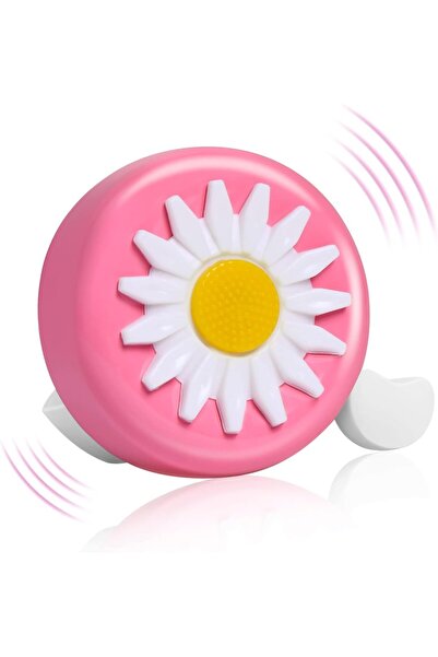 Asroya Çiçek Pembe Metal Bisiklet Zili Korna Çocuk-Yol-Dağ-Şehir Uyumlu Bisiklet Aksesuarı Zil