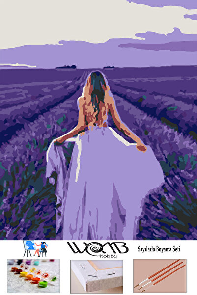 wombhobby Lavantalar Içinde Sayılarla Boyama Seti 40x 50 Cm ( Tuval Şasesine ...