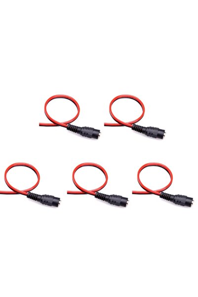 Monte Lua 5 Adet Dişi Adaptör Kablosu, Güvenlik Kamera Kablosu, 5.5*2.1 Soket...