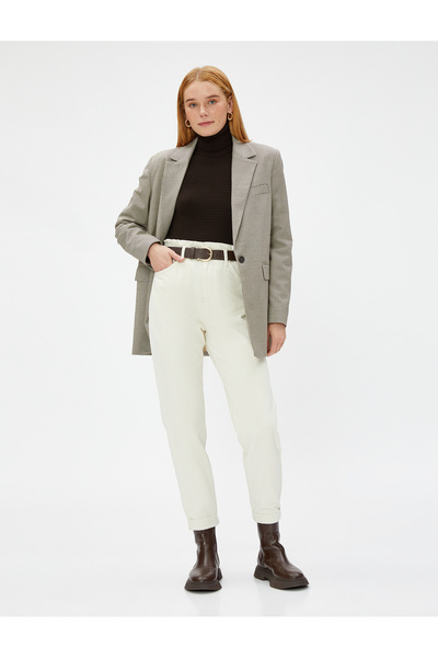 Koton Women's Off-White Jeans