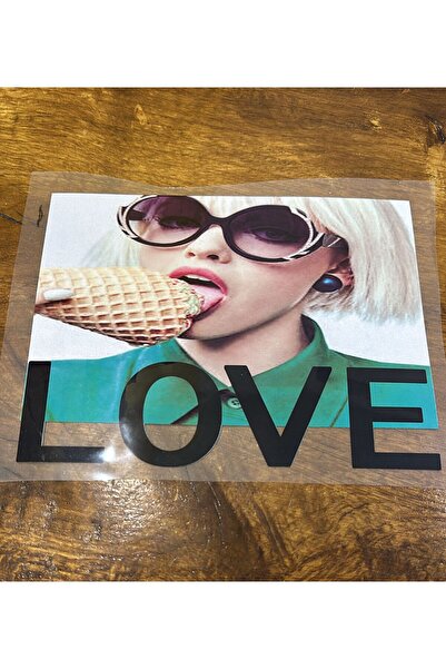 Gönülden Tasarım Termo transfer dizajn devojka sa sladoledom Arma 22x17 cm