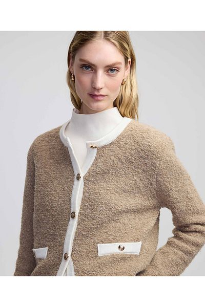 İpekyol Contrast Rib Mix Cardigan