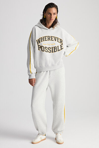 GRIMELANGE Možné dámské kalhoty Stripe Pocket Grimelange