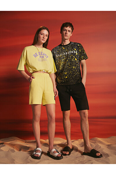 Koton Tricou oversize cu imprimeu text