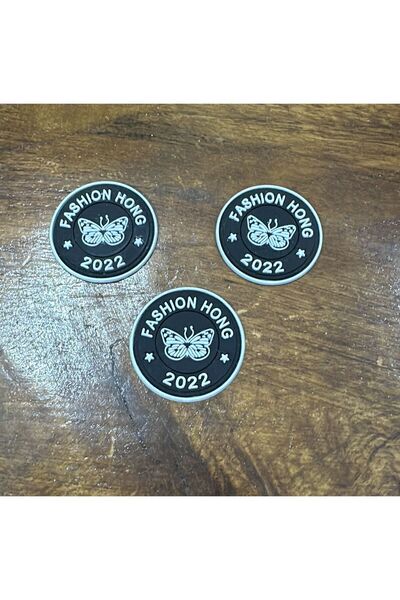 Gönülden Tasarım Білий силіконовий захисний набір - 3 штуки, 4x4 см з метеликом