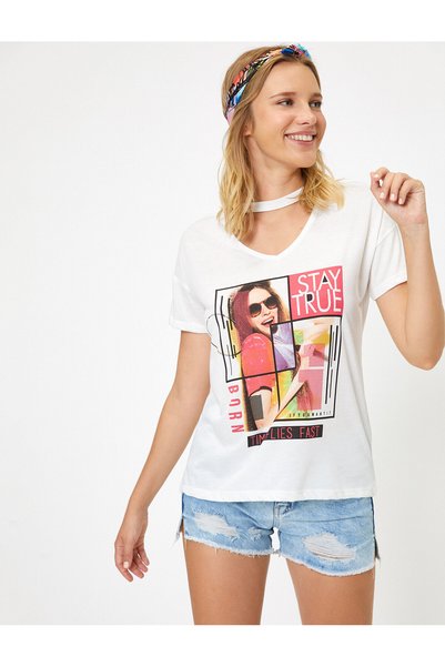 Koton Text Printed T-Shirt