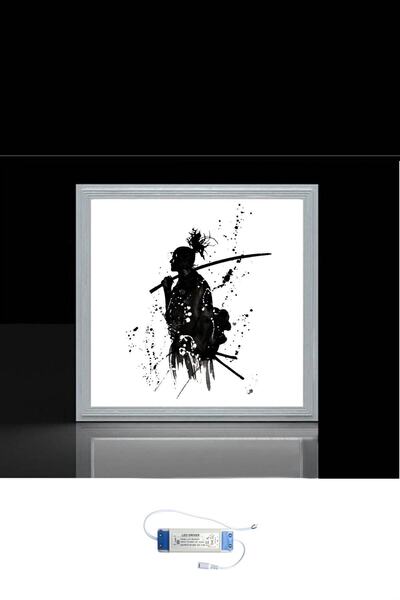 Gökyüzü Panel Yakuza Genç Odası - Ev Ledli Avize- 60w Modern Tasarım 60x60 -beyaz Işık-homojen Aydınlatma