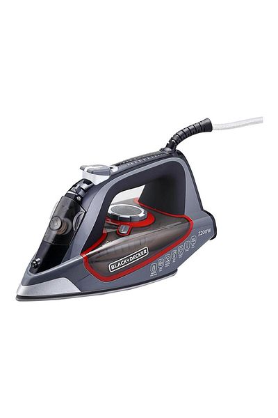 Black&Decker Black & Decker 2200W 90g/min Steam Steam Iron With 380ml Capacity, Ceramic Coated Soleplate