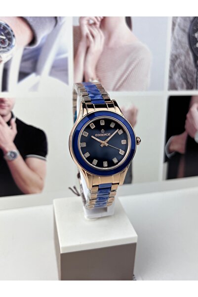 Essence Dark Blue Women's Wristwatch 5 Atm Waterproof