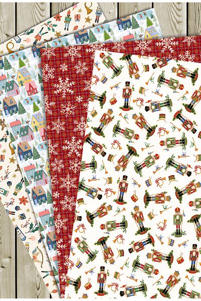 Mia Pera 35 X 50 cm New Year's Gift Wrapping Packing Paper (Pack of 4)