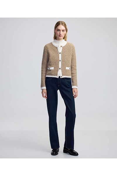 İpekyol Contrast Rib Mix Cardigan