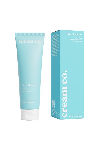 Cream Co. 150 ml feuchtigkeitsspendendes Gesichtsreinigungsmittel für Frauen, sanftes und beruhigendes Gesichtswaschmittel für jede Haut, Make-up
