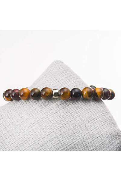 LADIN DOGALTAŞ Tiger Eye Stone 3 Colors Bracelet-8 mm
