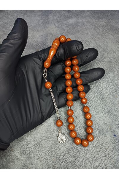 Mos Tespih Globe Moire High End Powder Amber Prayer Beads