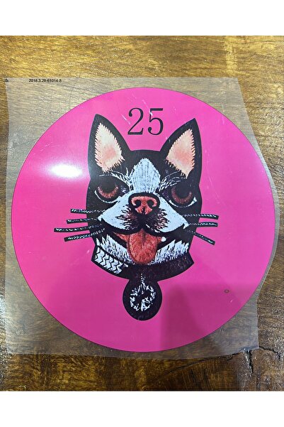 Gönülden Tasarım Рожевий трансферний принт, висока талія, собака - діаметр 23...