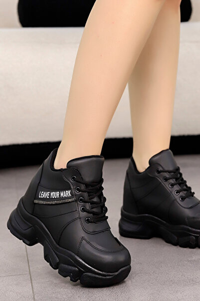 kajal ayakkabı FRM 524 Κρυφά Αθλητικά Παπούτσια με Λεπτομέρεια Πέτρας