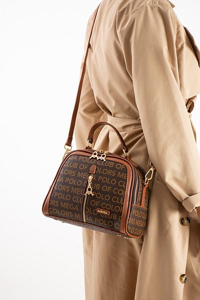 Paul Brand Geantă tote pentru femei cu 4 compartimente maro maro - curea lungă, geantă crossbody PBM644