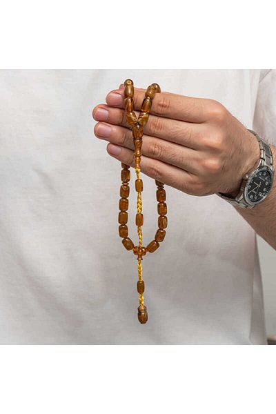 Skygo Pressed Amber Prayer Beads