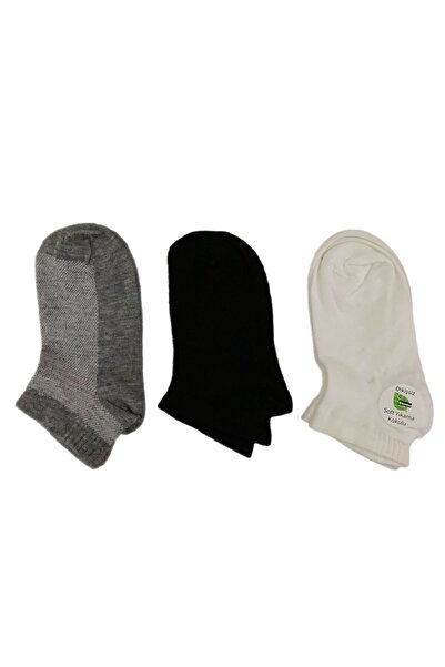 alpmodel Ароматизирани бели, черни и сиви 3 чифта 6 чифта унисекс детски чорапи