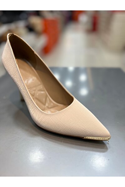 Genel Markalar Vollex İthal Topuklu Taş Detaylı Şık Kadın Topuklu Ayakkabı