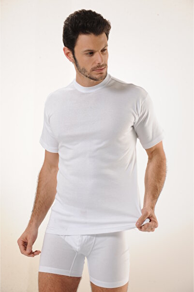 MODA Ανδρικό εσώρουχο από 100% βαμβάκι, 3 στρώσεις, με κλειστό γιακά