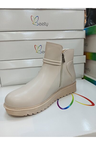 Beety 23bk157.1001 bej rengi kışlık yarım bot