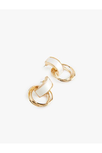 Koton Steel Blended Geometric Earrings