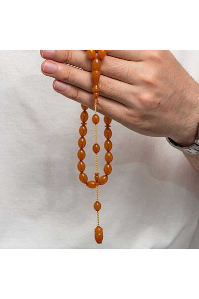 Skygo Pressed Amber Prayer Beads