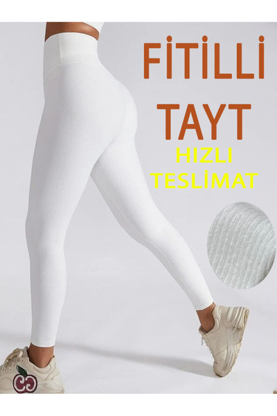 AŞAR MODA TEKSTİL Γυναικείο καλσόν με ραβδώσεις καμισόλ