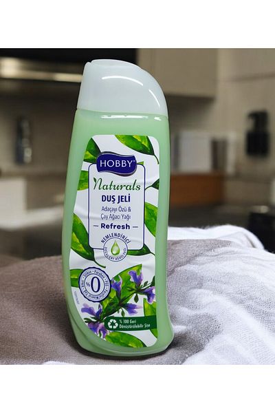 Hobby Naturals Sage Extract & Tea Tree Oil Extract Shower Gel 500ml