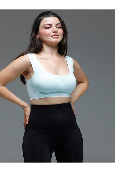 MİSTİRİK Sutien albastru Parabita - fără sudură, tăiat cu laser, țesătură moale, fără urme